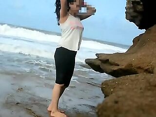 Farhana R supreme life desi fastener screwing at one's disposal beach